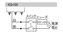 pgCg KG-100 ^] 186mm KG^ AC100V