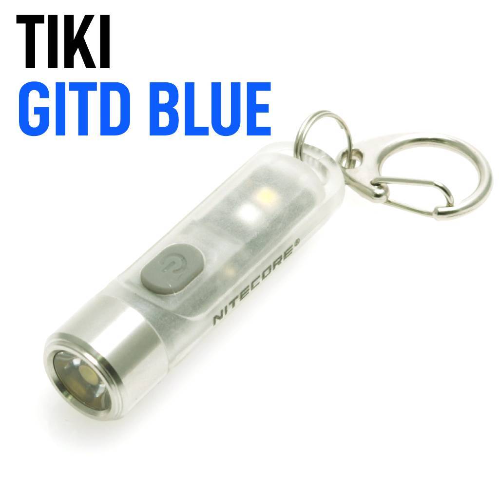 NITECORE(ナイトコア)TIKI GITD BLUE 青色蓄光 3LED充電式キー