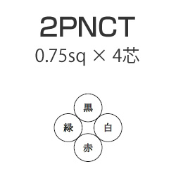 ZFdH 2PNCT 0.75sq~4c ی`R[h 