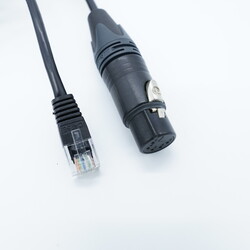 KANEDEN DMX NEUTRIK XLR 5ピン メス TO RJ45 LAN変換ケーブル 