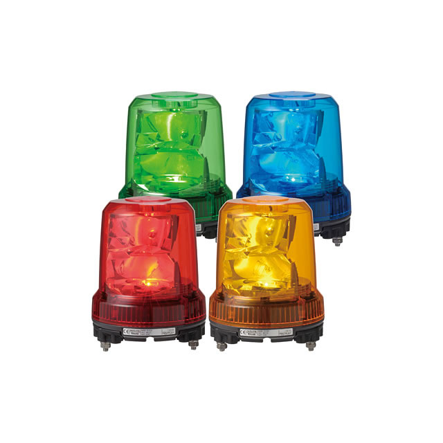 パトライト 強耐振大型LED回転灯 RLR-M2-Y 黄 （AC100〜240V） 取付ピッチΦ140 (ボルト間隔約121mm） 通販 