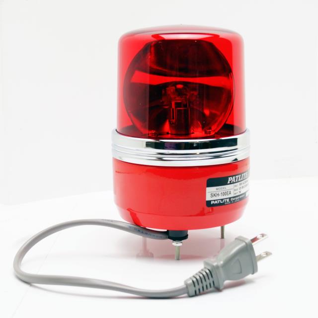 超爆安 パトライト SKH-100EA-R 赤 AC100V 小型回転灯 Φ100